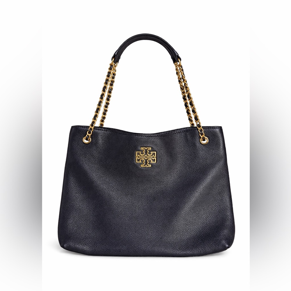 Tory Burch Black Leather Chain Shoulder Bag